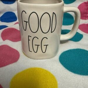 Rae Dunn Cream 'Good Egg' Mug